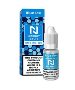Blue Ice 10ml Nic Salt E Liquid By Nicohit Salts