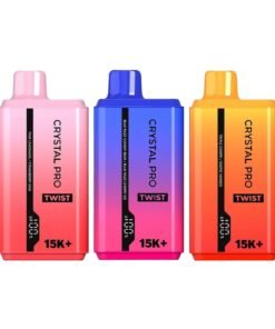 The Crystal Pro Twist 15000 Puffs Prefilled Vape (0mg)
