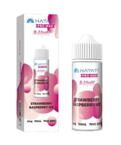 Strawberry Raspberry Ice Hayati Pro Max 100ml Shortfill Eliquid 70/30