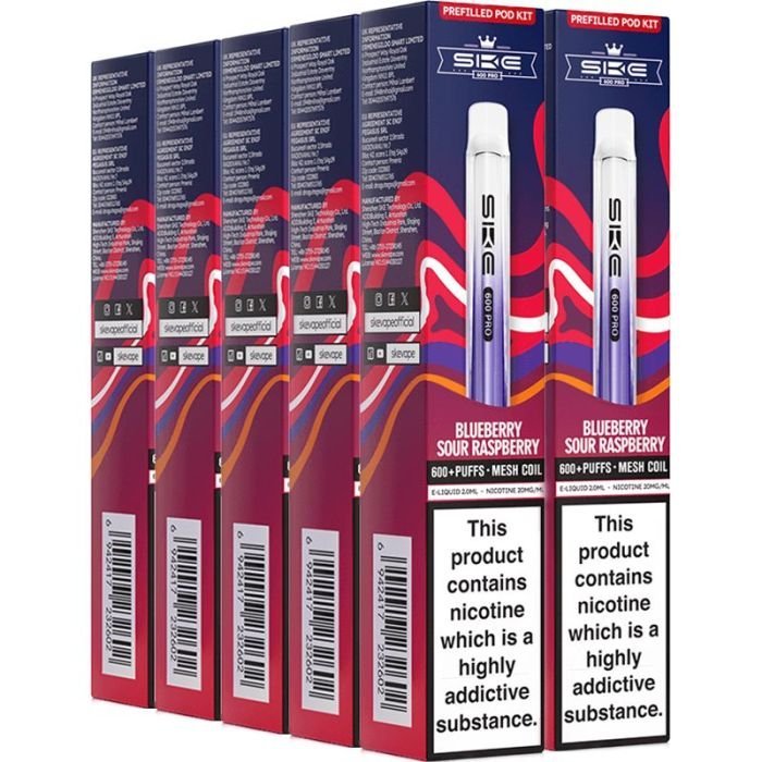SKE Crystal 600 Pro pod vape kit 10-pack - Image 10