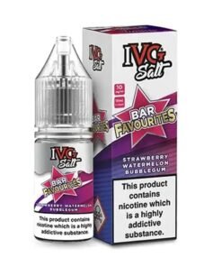 IVG Bar Favourites Strawberry Watermelon Bubblegum 10ml Nic Salt E Liquid