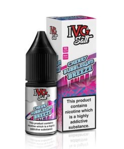 IVG Summer Range Cherry Bubblegum Breeze 10ml Nic Salt E Liquid