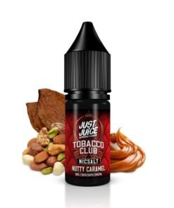 Just Juice Tobacco Club Nutty Caramel 10ml Nic Salt E Liquid