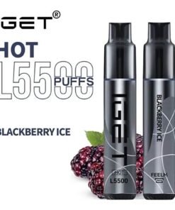 iGET HOT VAPE 5500 PUFF – BLACKBERRY ICE