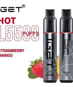 iGET HOT VAPE 5500 PUFF – STRAWBERRY MANGO